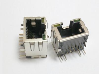 RJ45-8P8C Low Profile 
Jack Right angle with LED 